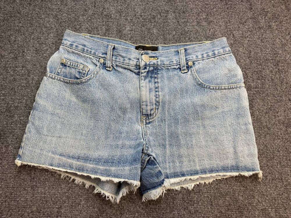 No Boundaries Juniors Size 5 Denim Shorts Light Wash Frayed Hem 100% Cotton